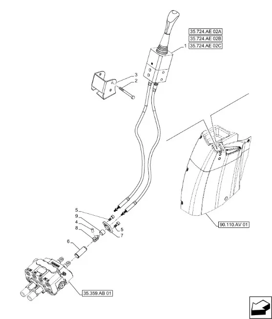 48109088 - джойстик гидравлический